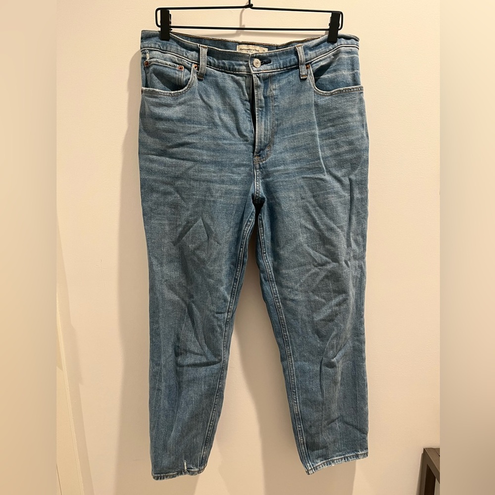 Abercrombie & Fitch Blue Straight Leg Jeans